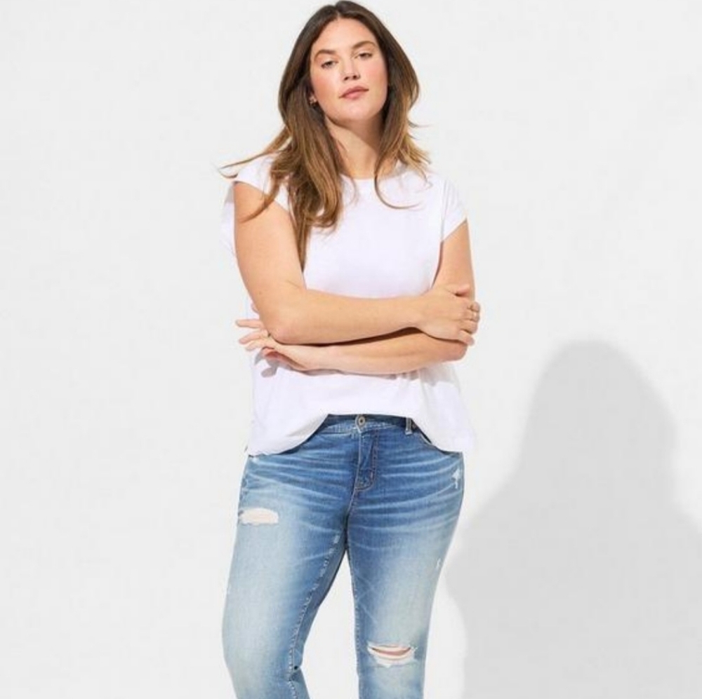 Torrid white dolman tshirt